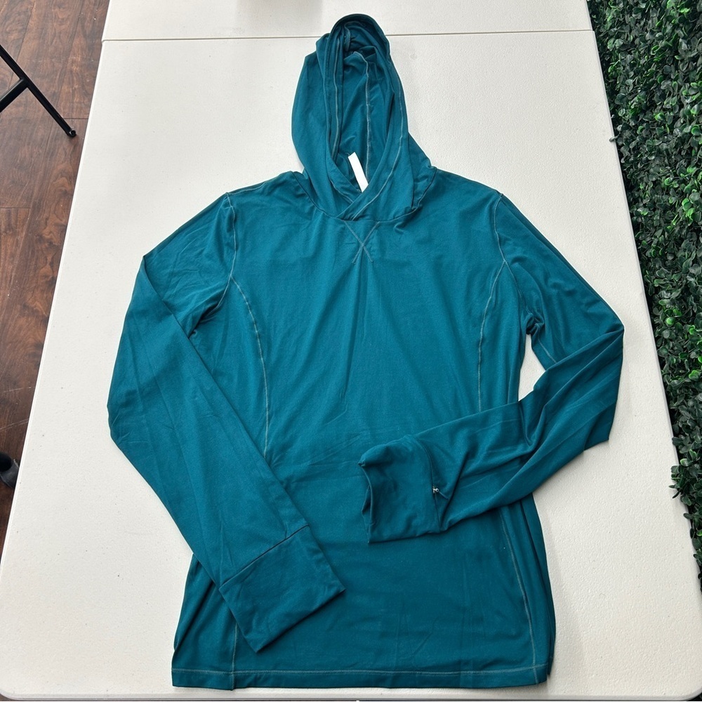 Fabletics Phoenix Run Hoodie Size: L Color: Fjord
